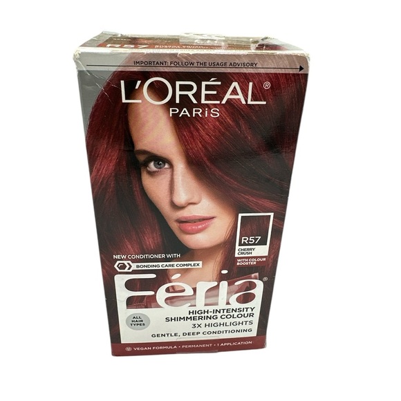 L'Oreal Feria Cherry Crush Hair Color, New in Box - Picture 1 of 5